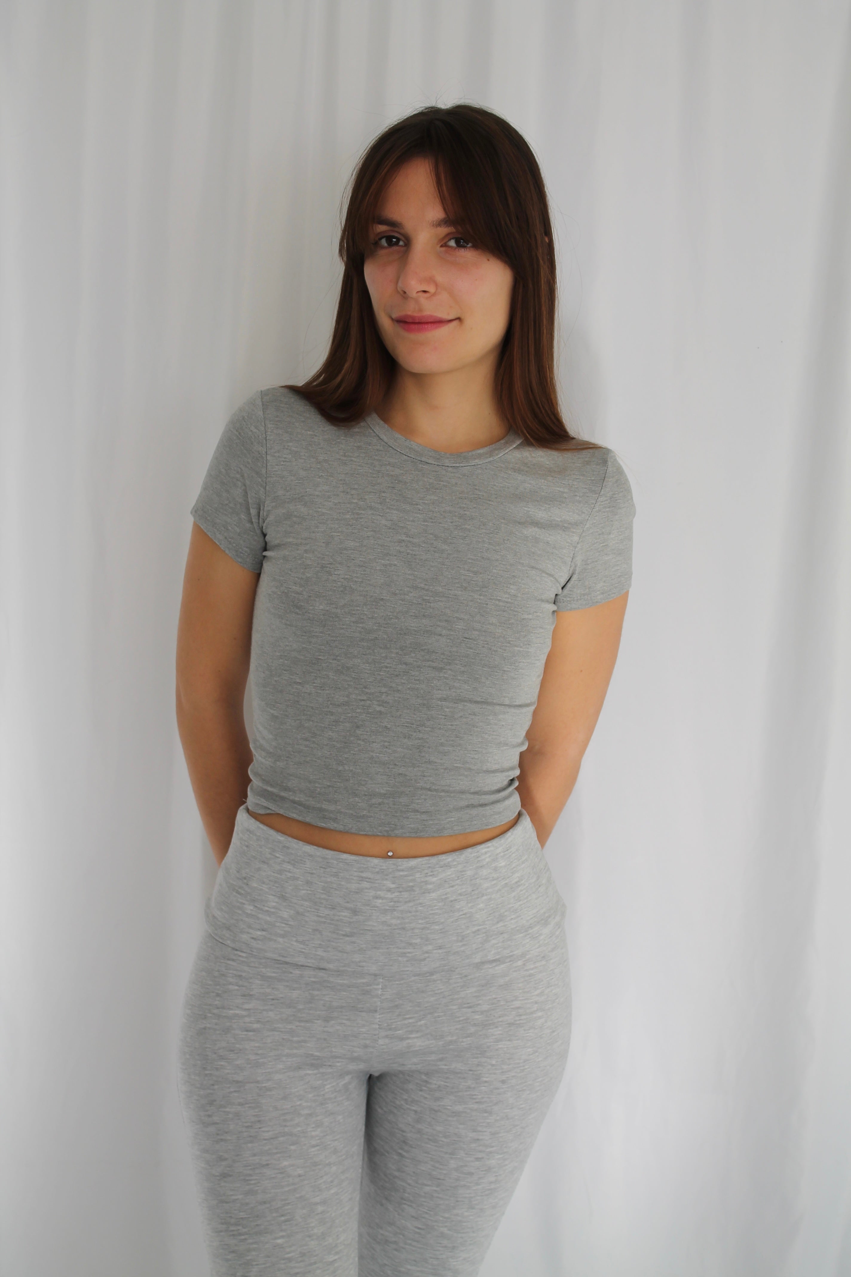 Legging risvolto a zampa petite