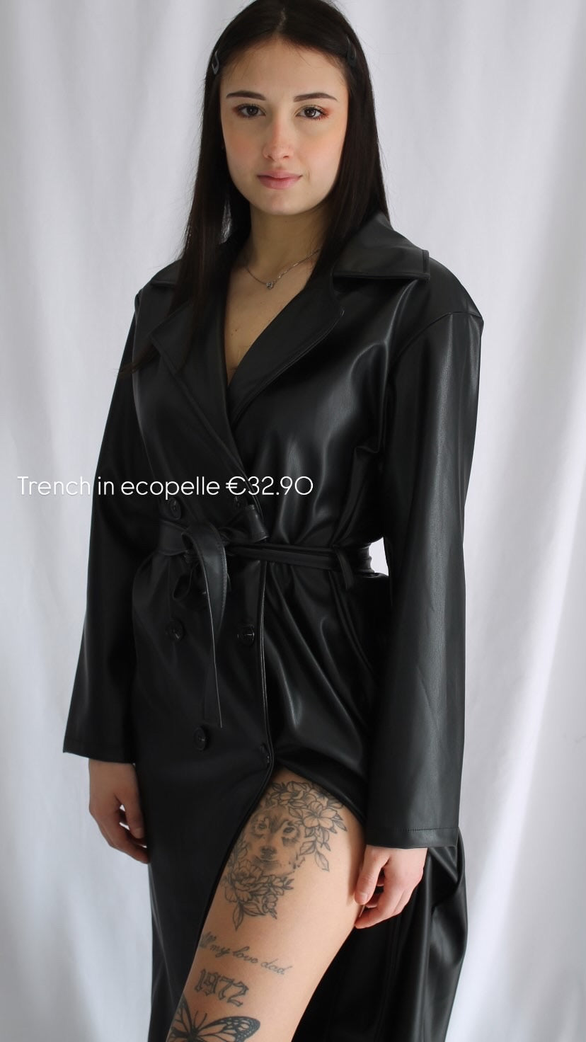 Cappotto in ecopelle